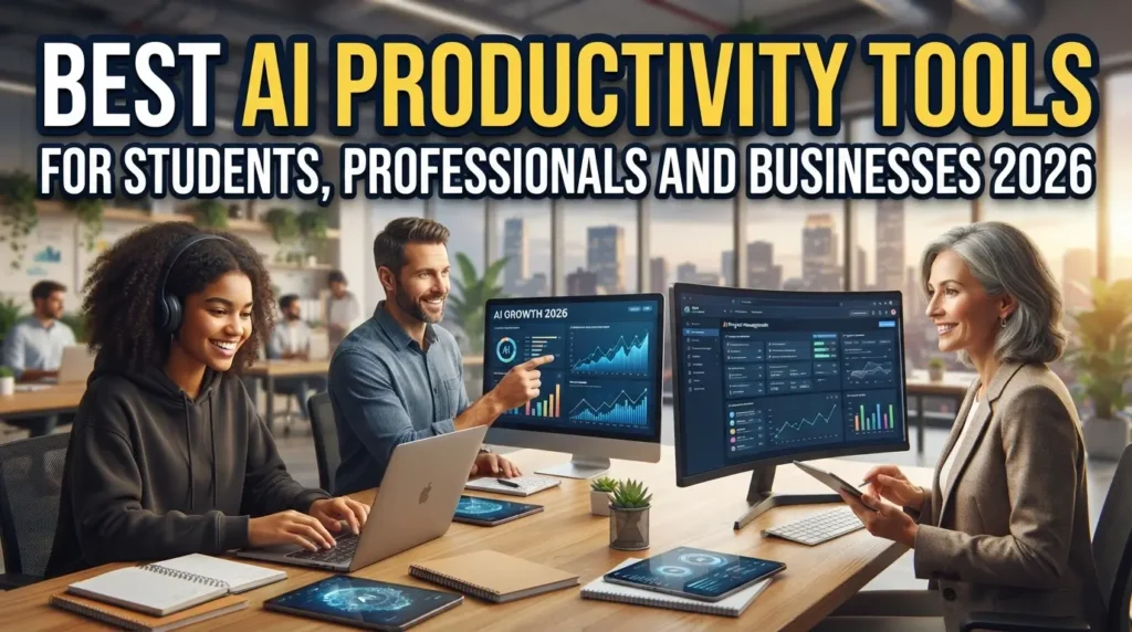 Best AI Productivity Tools for Students Professionals and Businesses 2026