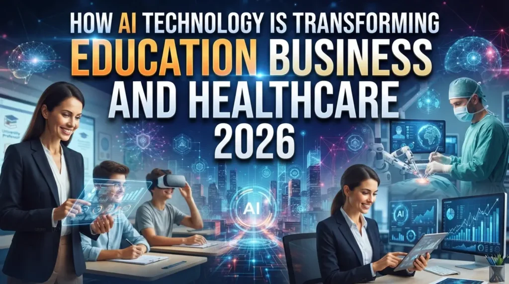 How AI Technology Is Transforming Education Business and Healthcare 2026