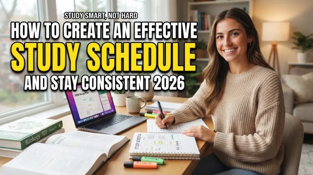 How to Create an Effective Study Schedule and Stay Consistent 2026