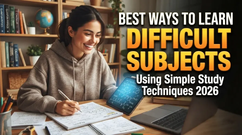 Best Ways to Learn Difficult Subjects Using Simple Study Techniques 2026